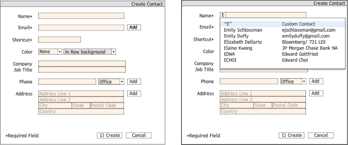Refined: a single name field