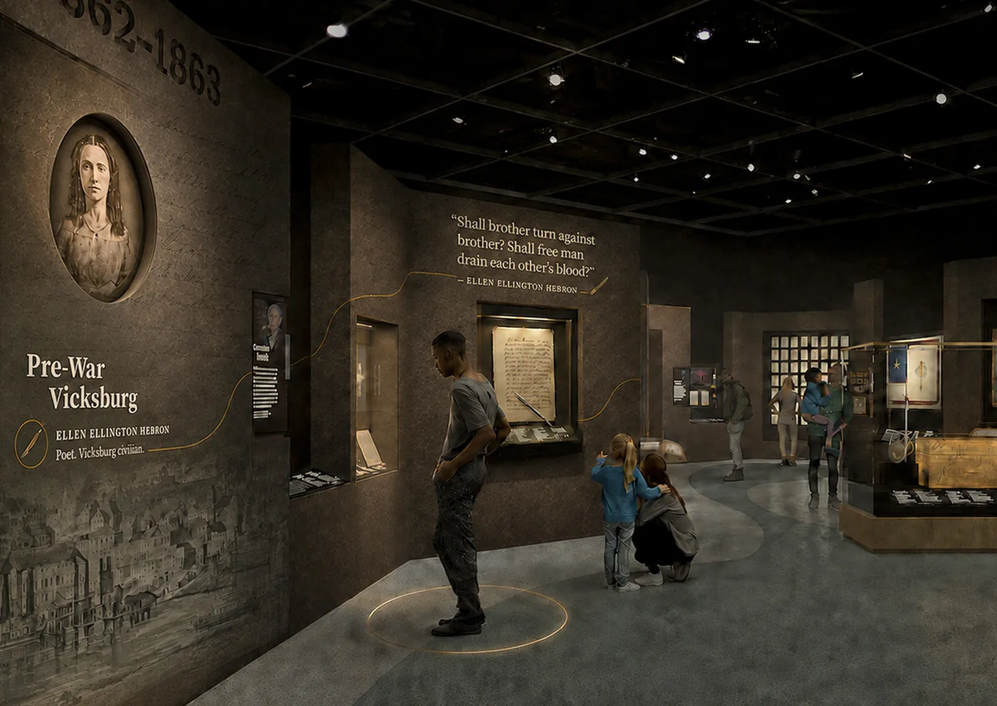 Gallery experiences follow the thread of key figures
